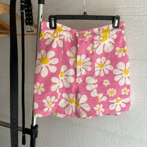 Big Bud Press discontinued lazy daisy shorts Size M